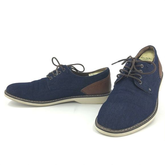 Steve Madden Other - Madden Mens 10.5 Blue Plain Toe Oxford Denim Look